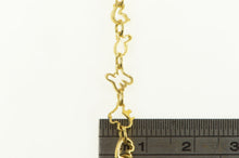 Load image into Gallery viewer, 14K Butterfly Fish Bird Animal Link Chain Vintage Bracelet 6&quot; Yellow Gold