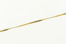 Load image into Gallery viewer, 14K 1.0mm Herringbone Link Vintage Simple Chain Bracelet 7&quot; Yellow Gold