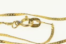 Load image into Gallery viewer, 14K 1.0mm Herringbone Link Vintage Simple Chain Bracelet 7&quot; Yellow Gold