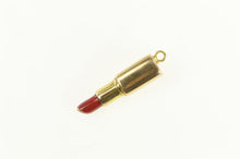Load image into Gallery viewer, 14K 3D Lipstick Make Up Fashion Accessory Beauty Charm/Pendant Yellow Gold