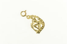 Load image into Gallery viewer, 14K Aquarius Zodiac Sign Water Bearer Symbol Charm/Pendant Yellow Gold