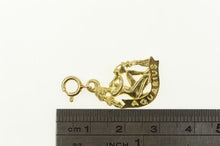 Load image into Gallery viewer, 14K Aquarius Zodiac Sign Water Bearer Symbol Charm/Pendant Yellow Gold