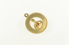 Load image into Gallery viewer, 14K 1960&#39;s Happy Birthday Enamel Cake Vintage Charm/Pendant Yellow Gold