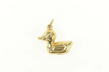 Load image into Gallery viewer, 14K 3D Puffy Rubber Ducky Stylized Duck Mallard Charm/Pendant Yellow Gold