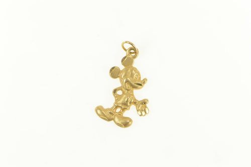 14K Diamond Cut Mickey Mouse Walt Disney Prod. Charm/Pendant Yellow Gold