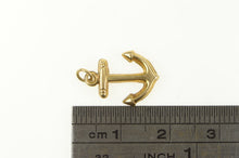 Load image into Gallery viewer, 14K 3D Anchor Hope Symbol Nautical Sailing Charm/Pendant Yellow Gold