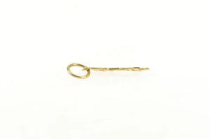 14K Brat Spoiled Word Cut Out Novelty Funny Charm/Pendant Yellow Gold