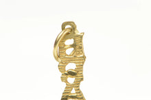 Load image into Gallery viewer, 14K Brat Spoiled Word Cut Out Novelty Funny Charm/Pendant Yellow Gold