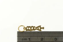 Load image into Gallery viewer, 14K Brat Spoiled Word Cut Out Novelty Funny Charm/Pendant Yellow Gold