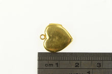 Load image into Gallery viewer, 10K Art Deco Heart Photo Picture Locket Charm/Pendant Yellow Gold