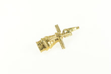 Load image into Gallery viewer, 14K 3D Articulated Dutch Windmill Netherlands Charm/Pendant Yellow Gold