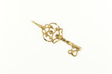 Load image into Gallery viewer, 14K Skeleton Key Trust Protection Symbol Charm/Pendant Yellow Gold