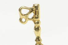 Load image into Gallery viewer, 14K Skeleton Key Trust Protection Symbol Charm/Pendant Yellow Gold