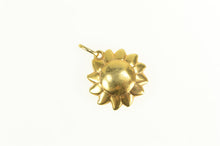 Load image into Gallery viewer, 14K Puffy Sun Face Celestial Space Stars Motif Charm/Pendant Yellow Gold