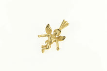 Load image into Gallery viewer, 14K 3D Cherub Winged Angel Baby Protection Charm/Pendant Yellow Gold