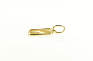 14K Pisces Astrology Star Zodiac Sign Squared Charm/Pendant Yellow Gold