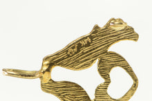 Load image into Gallery viewer, 14K Diamond Cut Love Bird Heart Love Symbol Charm/Pendant Yellow Gold