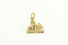Load image into Gallery viewer, 14K 3D Liechtenstein Castle Travel Souvenir Charm/Pendant Yellow Gold