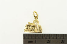 Load image into Gallery viewer, 14K 3D Liechtenstein Castle Travel Souvenir Charm/Pendant Yellow Gold