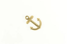 Load image into Gallery viewer, 10K 3D Nautical Sailing Anchor Faith Symbol Hope Charm/Pendant Yellow Gold