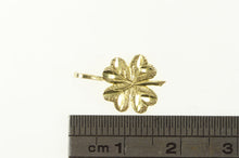 Load image into Gallery viewer, 14K Diamond Cut Four Leaf Clover Shamrock Charm/Pendant Yellow Gold