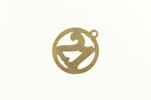 Load image into Gallery viewer, 14K 21 Twenty First Birthday Number Cut Out Charm/Pendant Yellow Gold