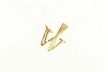 Load image into Gallery viewer, 14K W Diamond Cut Letter Initial Monogram Charm/Pendant Yellow Gold