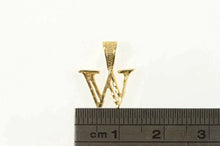 Load image into Gallery viewer, 14K W Diamond Cut Letter Initial Monogram Charm/Pendant Yellow Gold
