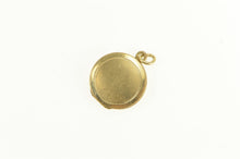 Load image into Gallery viewer, 14K Simple Round Photo Picture Vintage Charm/Pendant Yellow Gold
