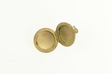 Load image into Gallery viewer, 14K Simple Round Photo Picture Vintage Charm/Pendant Yellow Gold
