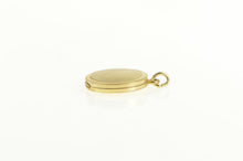 Load image into Gallery viewer, 14K Simple Round Photo Picture Vintage Charm/Pendant Yellow Gold