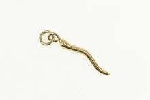 Load image into Gallery viewer, 14K 3D Italian Horn Traditional Protection Symbol Charm/Pendant Yellow Gold