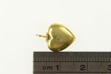 Load image into Gallery viewer, 10K Art Deco Pinstriped Heart Photo Locket Charm/Pendant Yellow Gold
