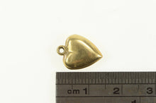 Load image into Gallery viewer, 14K Victorian Forget Me Not Puffy Heart Love Charm/Pendant Yellow Gold