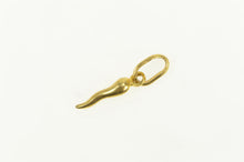 Load image into Gallery viewer, 14K Italian Horn Traditional Protection Symbol Charm/Pendant Yellow Gold