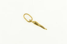 Load image into Gallery viewer, 14K Italian Horn Traditional Protection Symbol Charm/Pendant Yellow Gold