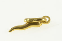 Load image into Gallery viewer, 14K Italian Horn Traditional Protection Symbol Charm/Pendant Yellow Gold