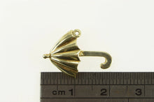 Load image into Gallery viewer, 14K Ornate Stylized Umbrella Rain Spring Symbol Charm/Pendant Yellow Gold