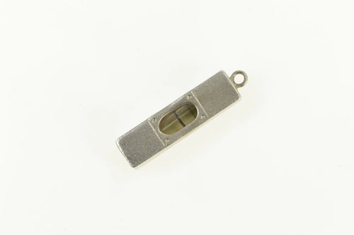 Sterling Silver 3D Level Construction Measuring Tool Charm/Pendant