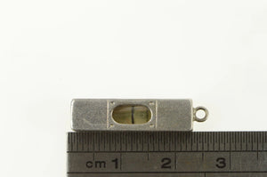 Sterling Silver 3D Level Construction Measuring Tool Charm/Pendant