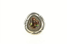 Load image into Gallery viewer, Sterling Silver Native American James H Johnson Fire Agate Ring