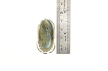 Load image into Gallery viewer, Sterling Silver Massive Labradorite Cabochon Southwestern Ring