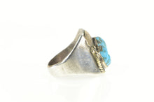 Load image into Gallery viewer, Sterling Silver 14K JM Native American Turquoise Navajo Ring