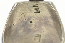 Load image into Gallery viewer, Sterling Silver 14K JM Native American Turquoise Navajo Ring