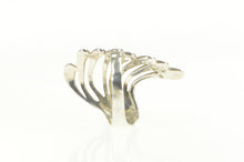 Load image into Gallery viewer, Sterling Silver Southwestern Turquoise Fanned Wavy Statement Ring