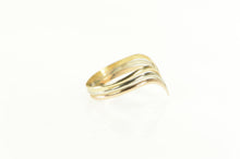 Load image into Gallery viewer, 14K Tri Tone Chevron Layered Stackable Band Ring Yellow Gold
