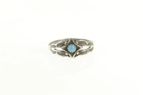 Sterling Silver Native American Turquoise Baby Child's Ring