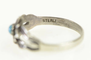 Sterling Silver Native American Turquoise Baby Child's Ring