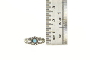 Sterling Silver Native American Turquoise Baby Child's Ring