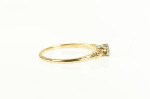 14K 1940's Diamond Solitaire Classic Engagement Ring Yellow Gold